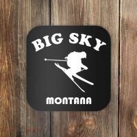 Big Sky Montana Gift Usa Ski Retro Gift Coaster thumb 0