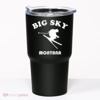 Big Sky Montana Gift Usa Ski Retro Gift Tumbler thumb 0