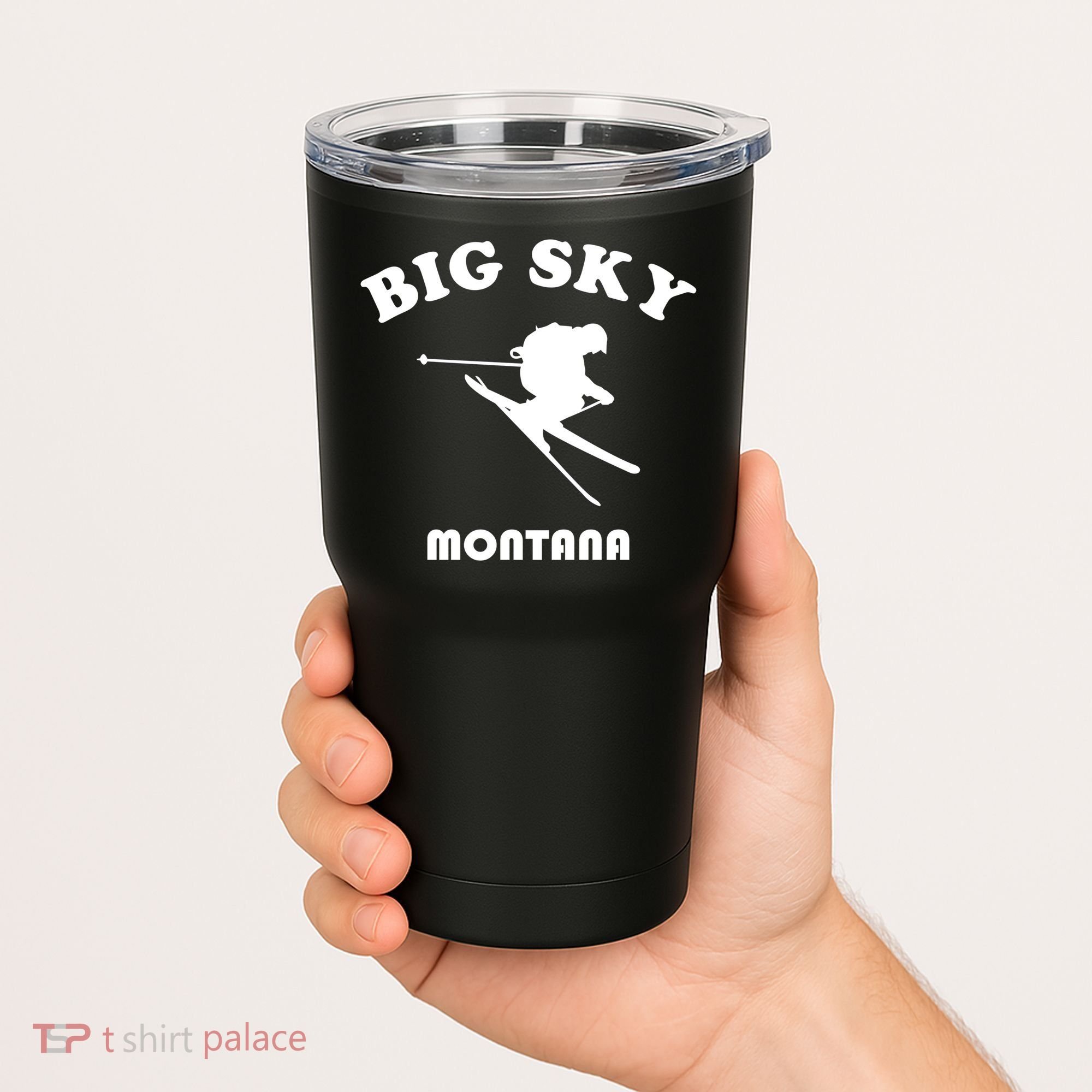 Big Sky Montana Gift Usa Ski Retro Gift Tumbler