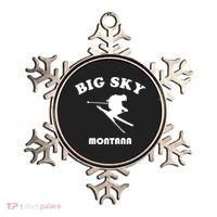 Big Sky Montana Gift Usa Ski Retro Gift Ornament thumb 0