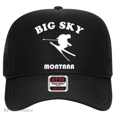 Big Sky Montana Gift Usa Ski Retro Gift Hat