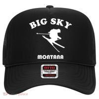 Big Sky Montana Gift Usa Ski Retro Gift Hat thumb 0