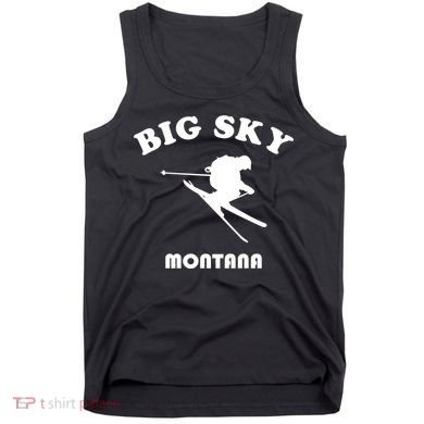 Big Sky Montana Gift Usa Ski Retro Gift Tank Top