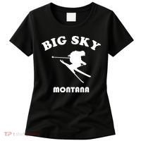 Big Sky Montana Gift Usa Ski Retro Gift Women's T-Shirt thumb 0