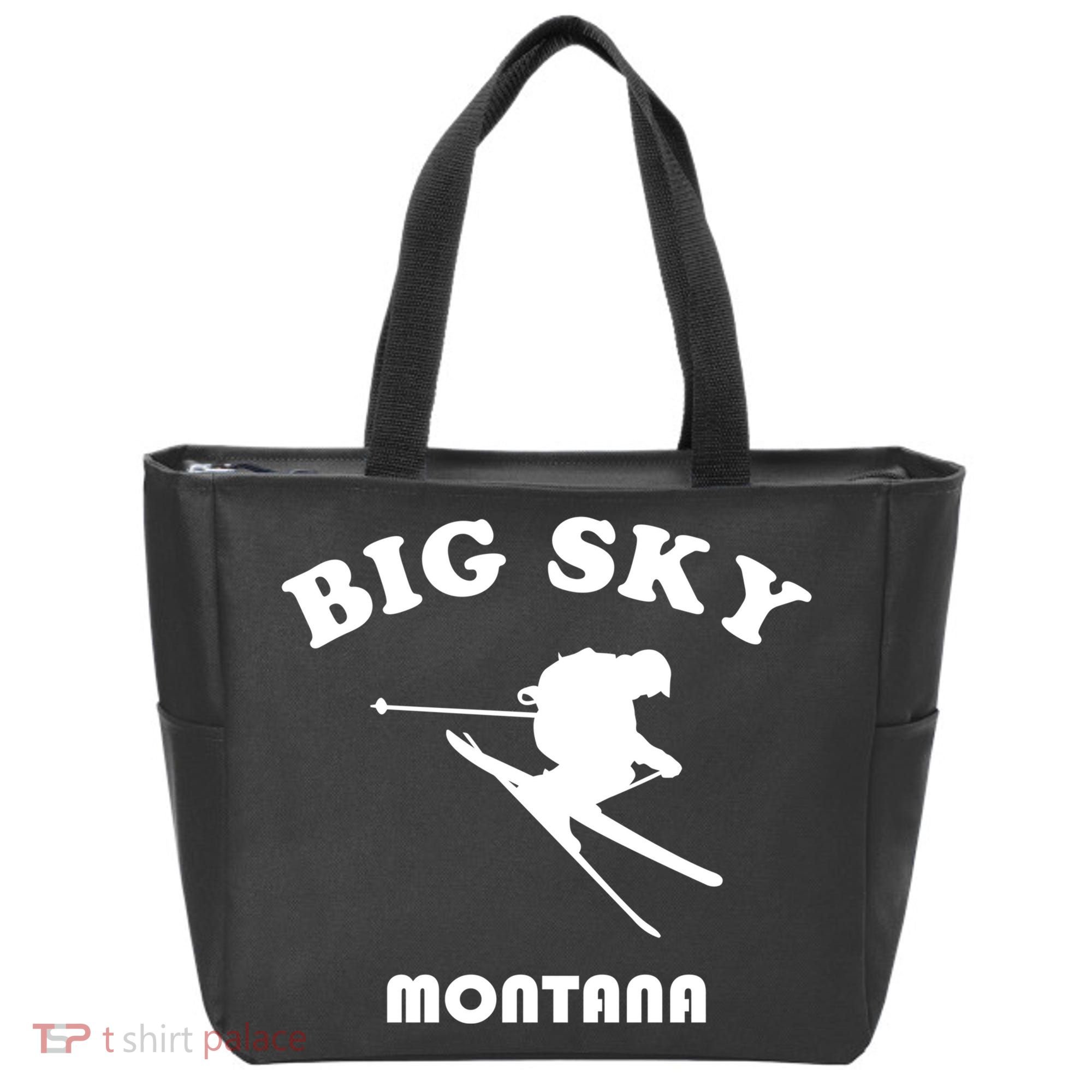 Big Sky Montana Gift Usa Ski Retro Gift Tote Bag