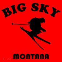 Big Sky Montana Gift Usa Ski Retro Gift Santa Hat thumb 1
