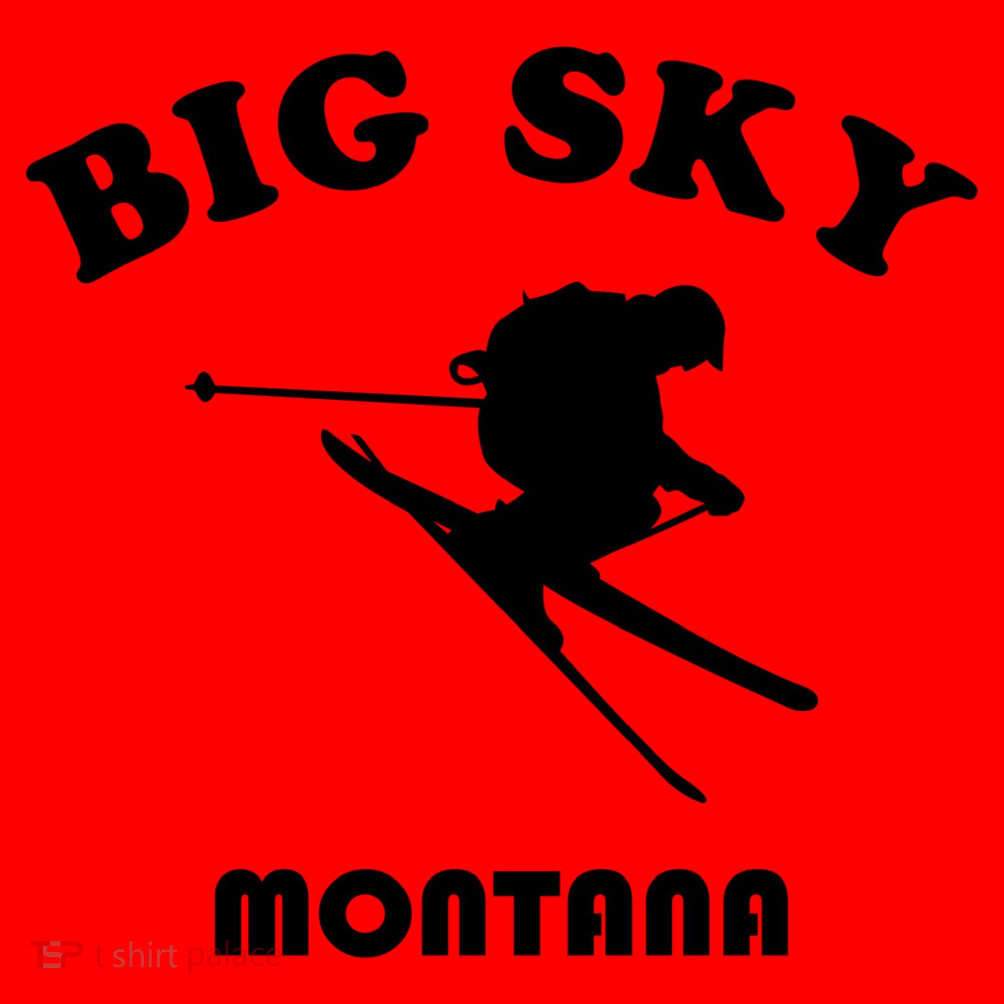 Big Sky Montana Gift Usa Ski Retro Gift Santa Hat