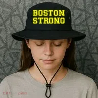 Boston Strong Marathon Running Bucket Hat thumb 3