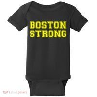 Boston Strong Marathon Running Baby Bodysuit thumb 0
