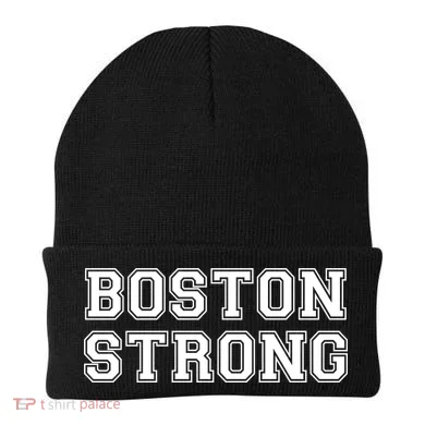 Boston Strong Marathon Running Beanie