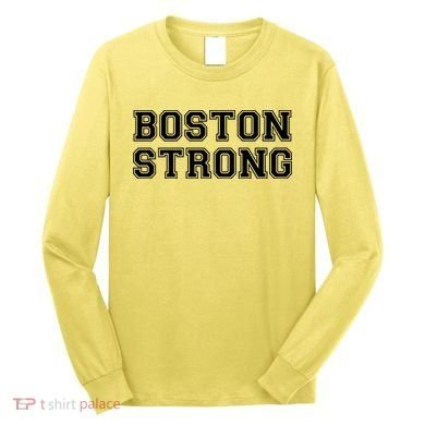 Boston Strong Marathon Running Long Sleeve Shirt