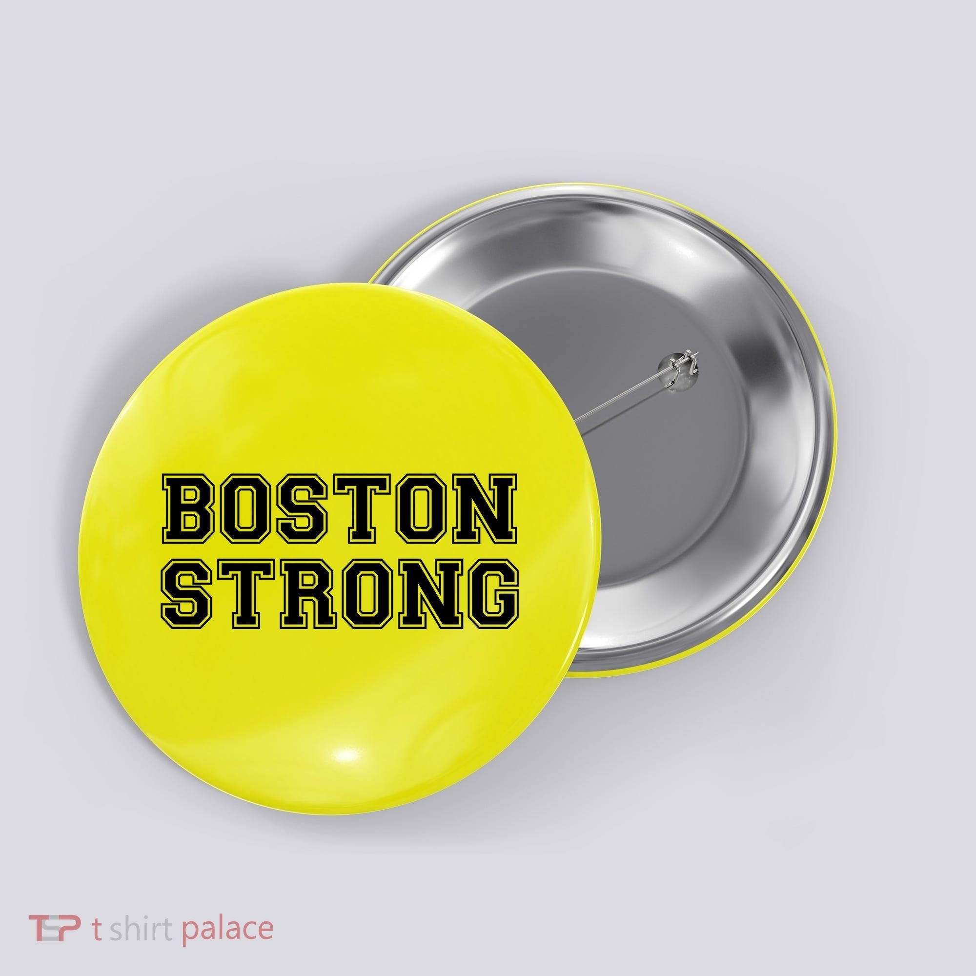 Boston Strong Marathon Running Button