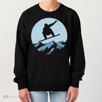 Board Snowboard Mountain Flying Board Snowboarder Fun Gift Women's Sweatshirt thumb 0