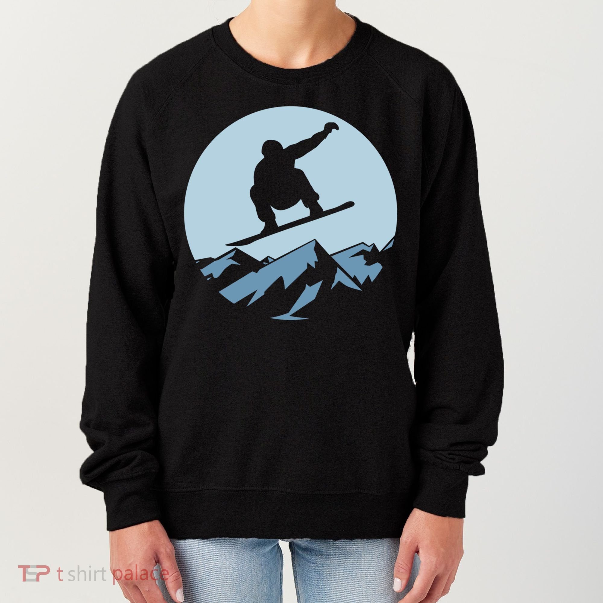 Board Snowboard Mountain Flying Board Snowboarder Fun Gift Women's Sweatshirt