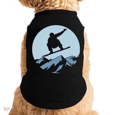 Board Snowboard Mountain Flying Board Snowboarder Fun Gift Doggie Tank