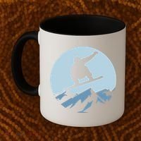 Board Snowboard Mountain Flying Board Snowboarder Fun Gift Coffee Mug thumb 2