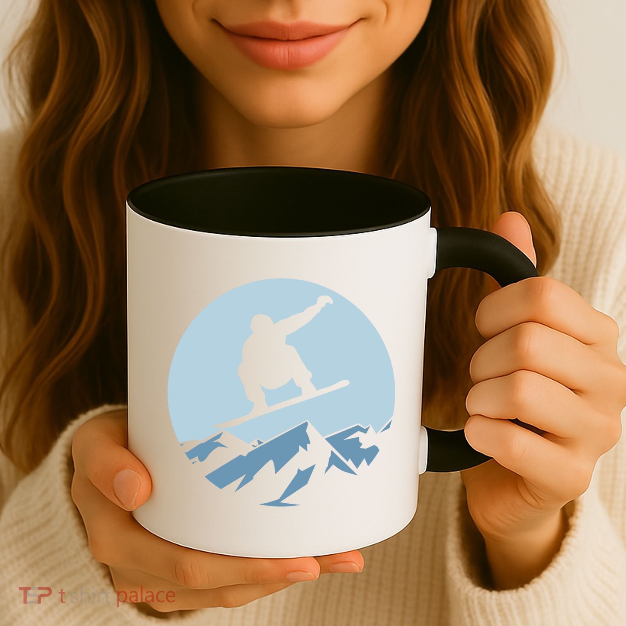 Board Snowboard Mountain Flying Board Snowboarder Fun Gift Coffee Mug