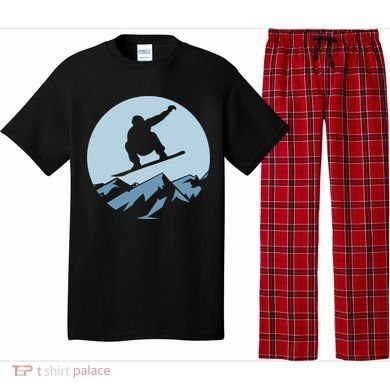 Board Snowboard Mountain Flying Board Snowboarder Fun Gift Pajama Set