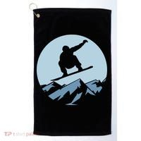 Board Snowboard Mountain Flying Board Snowboarder Fun Gift Golf Towel thumb 0