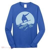 Board Snowboard Mountain Flying Board Snowboarder Fun Gift Long Sleeve Shirt thumb 0
