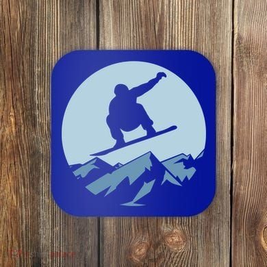 Board Snowboard Mountain Flying Board Snowboarder Fun Gift Coaster