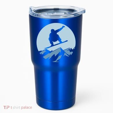 Board Snowboard Mountain Flying Board Snowboarder Fun Gift Tumbler
