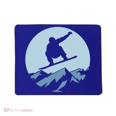 Board Snowboard Mountain Flying Board Snowboarder Fun Gift Mousepad
