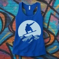 Board Snowboard Mountain Flying Board Snowboarder Fun Gift Women's Tank Top thumb 3