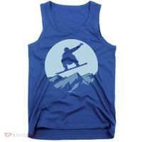 Board Snowboard Mountain Flying Board Snowboarder Fun Gift Tank Top thumb 0