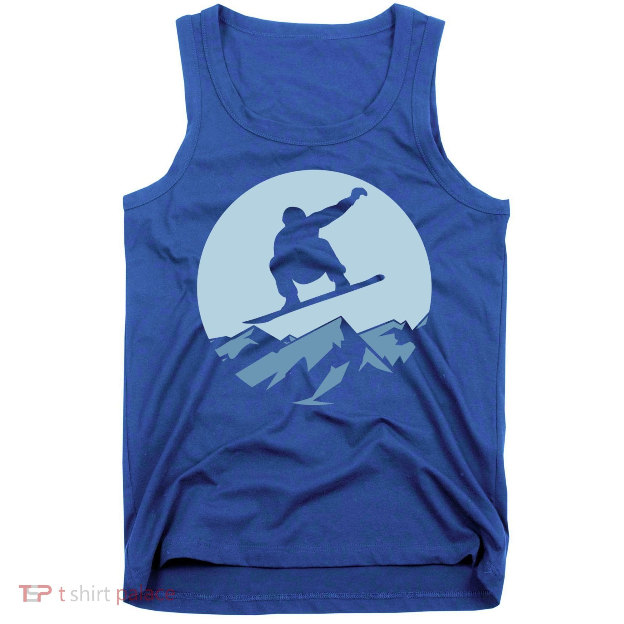 Board Snowboard Mountain Flying Board Snowboarder Fun Gift Tank Top