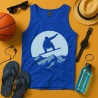 Board Snowboard Mountain Flying Board Snowboarder Fun Gift Tank Top thumb 4