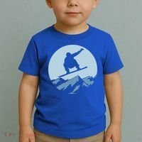 Board Snowboard Mountain Flying Board Snowboarder Fun Gift Toddler T-Shirt thumb 2