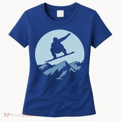 Board Snowboard Mountain Flying Board Snowboarder Fun Gift Women's T-Shirt