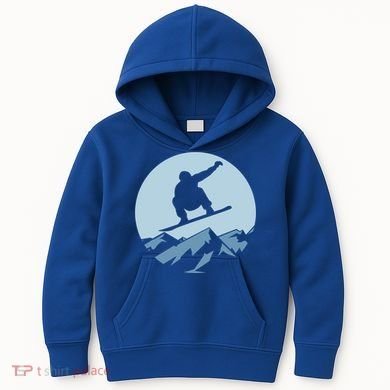 Board Snowboard Mountain Flying Board Snowboarder Fun Gift Kids Hoodie