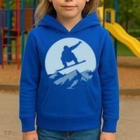 Board Snowboard Mountain Flying Board Snowboarder Fun Gift Kids Hoodie thumb 3