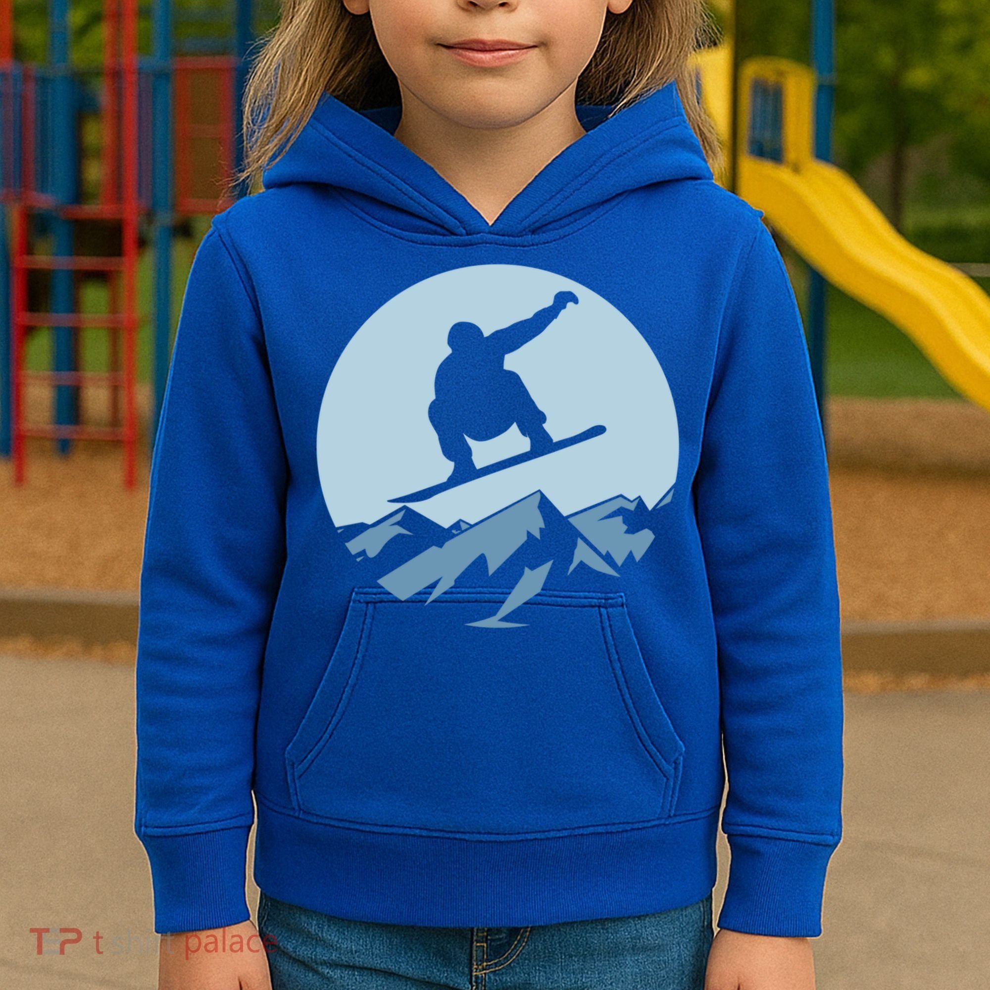 Board Snowboard Mountain Flying Board Snowboarder Fun Gift Kids Hoodie