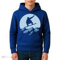 Board Snowboard Mountain Flying Board Snowboarder Fun Gift Kids Hoodie thumb 4