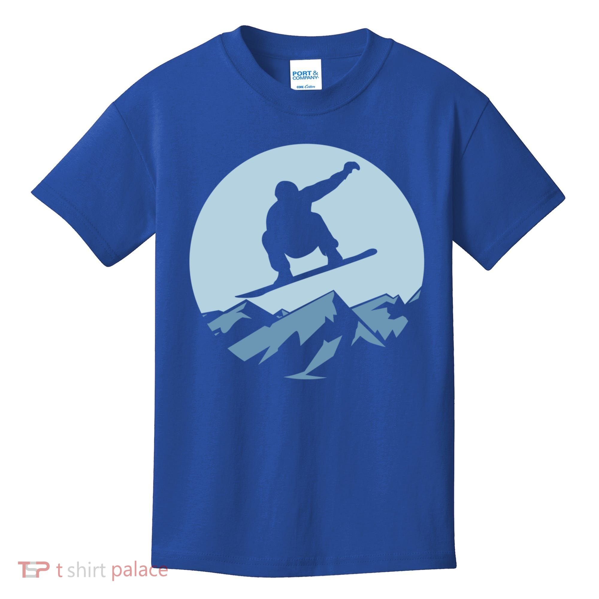 Board Snowboard Mountain Flying Board Snowboarder Fun Gift Kids T-Shirt