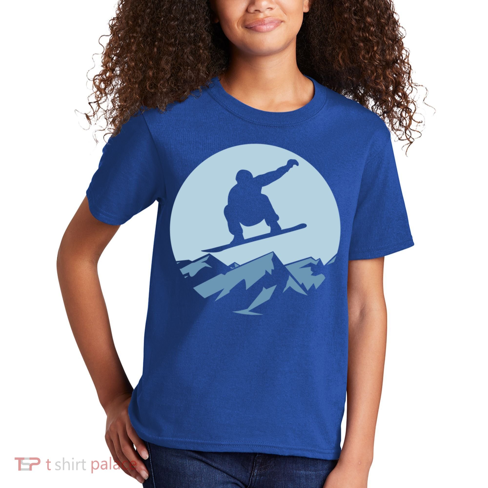 Board Snowboard Mountain Flying Board Snowboarder Fun Gift Kids T-Shirt