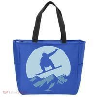 Board Snowboard Mountain Flying Board Snowboarder Fun Gift Tote Bag thumb 0