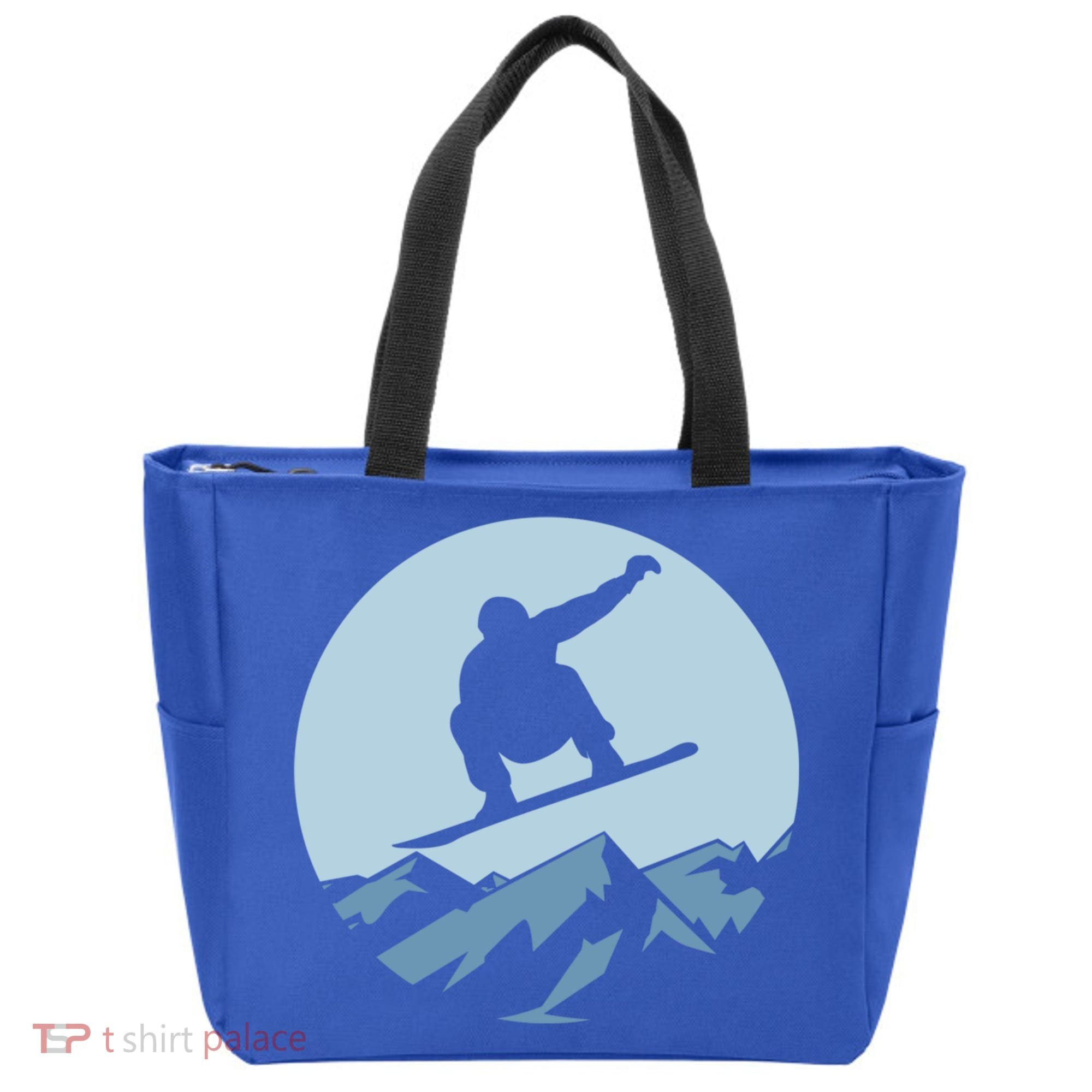 Board Snowboard Mountain Flying Board Snowboarder Fun Gift Tote Bag