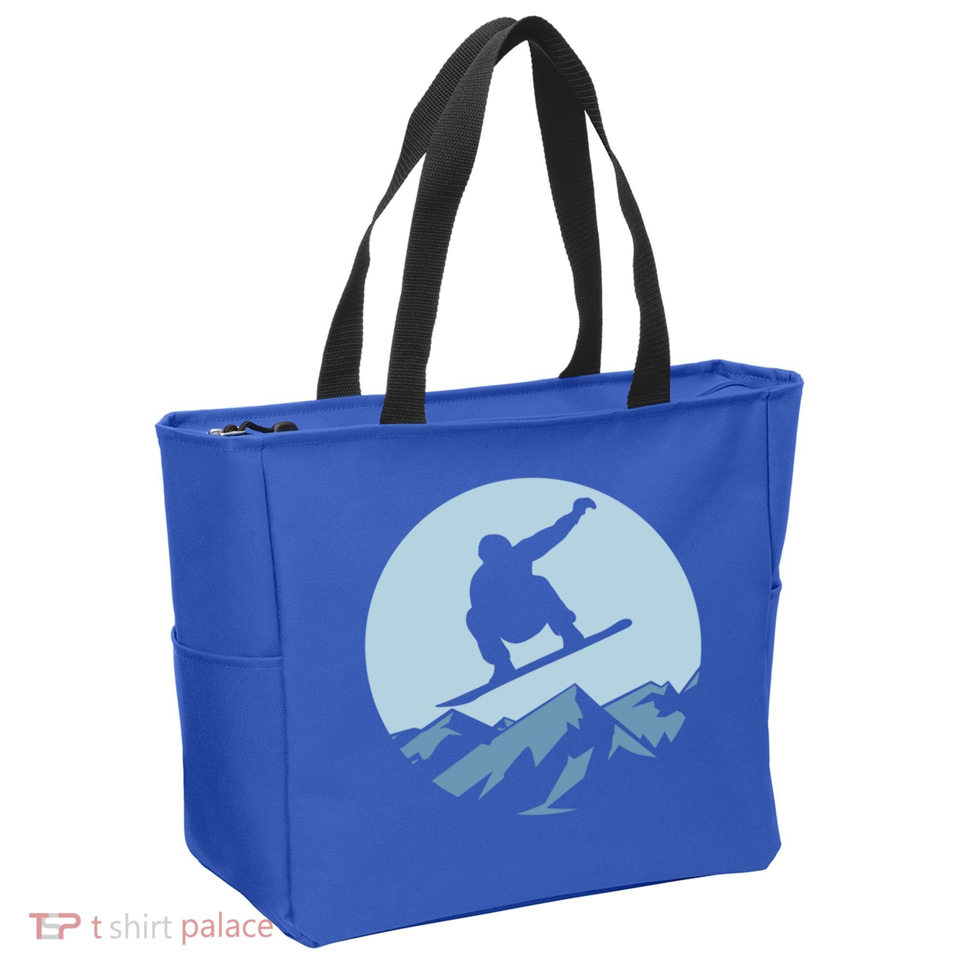 Board Snowboard Mountain Flying Board Snowboarder Fun Gift Tote Bag