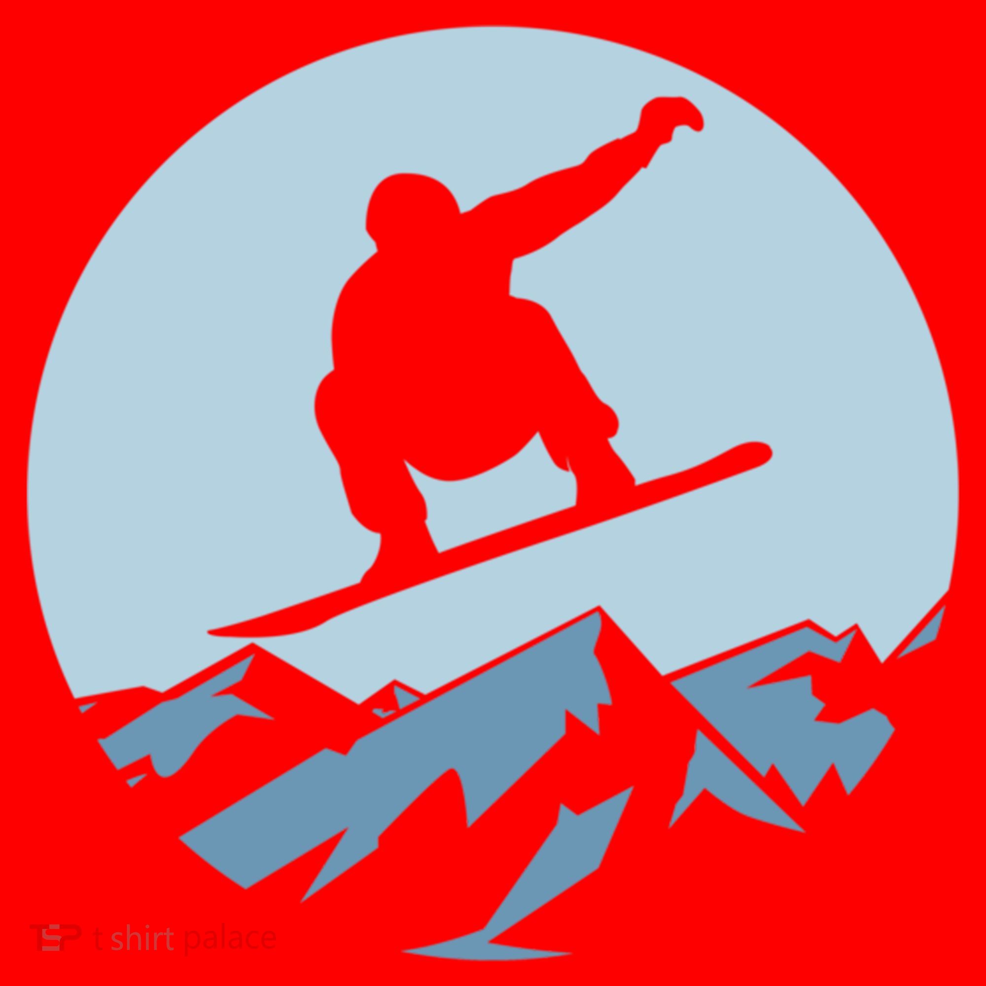 Board Snowboard Mountain Flying Board Snowboarder Fun Gift Santa Hat