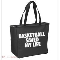 Basketball Saved My Life Tote Bag thumb 2