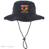 Bigfoot Saw Me But Nobody Believes Him Funny Sasquatch Retro Bucket Hat thumb 0