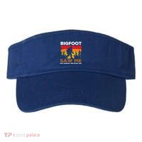 Bigfoot Saw Me But Nobody Believes Him Funny Sasquatch Retro Visor thumb 0