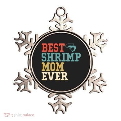 Best Shrimp Mom Ever Funny Vintage Retro Gift Ornament