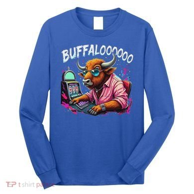 Buffalo Slot Machine Long Sleeve Shirt