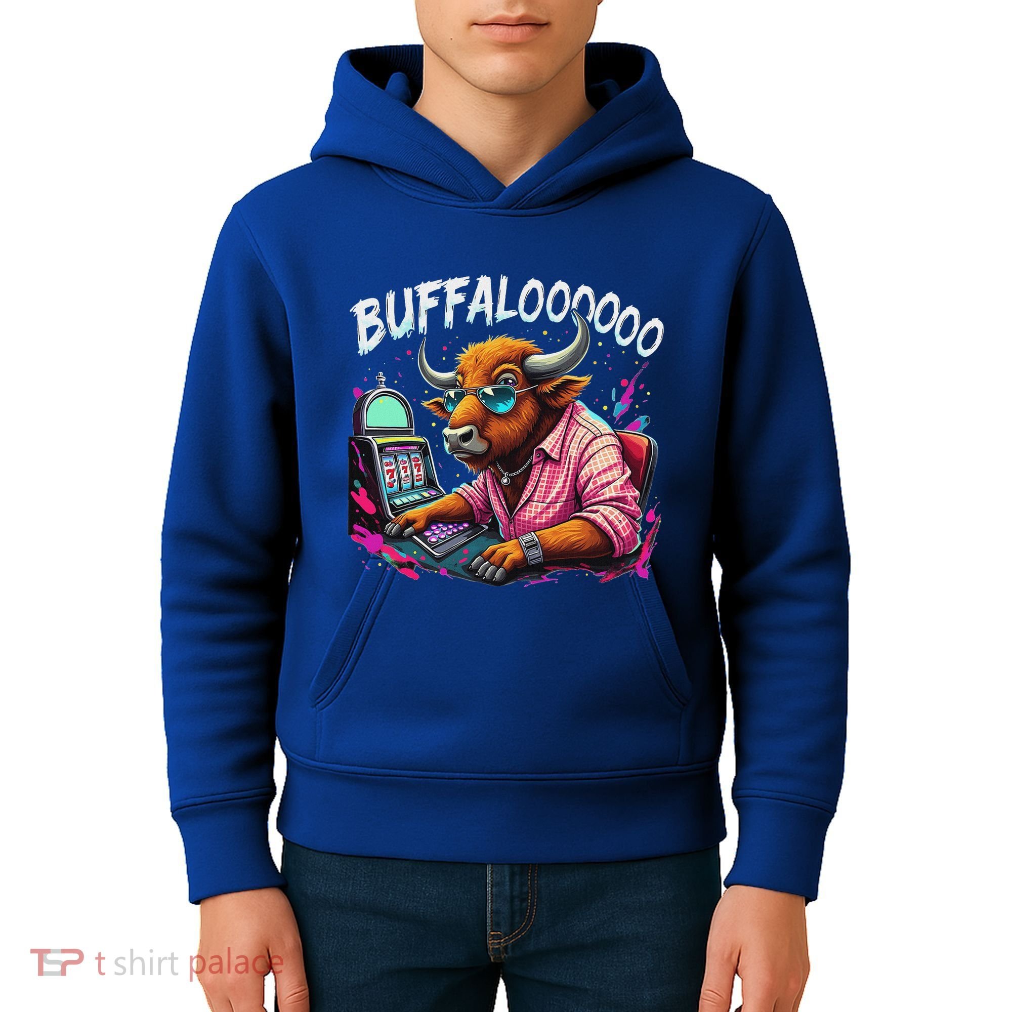 Buffalo Slot Machine Kids Hoodie
