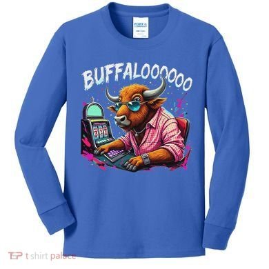 Buffalo Slot Machine Kids Long Sleeve Shirt